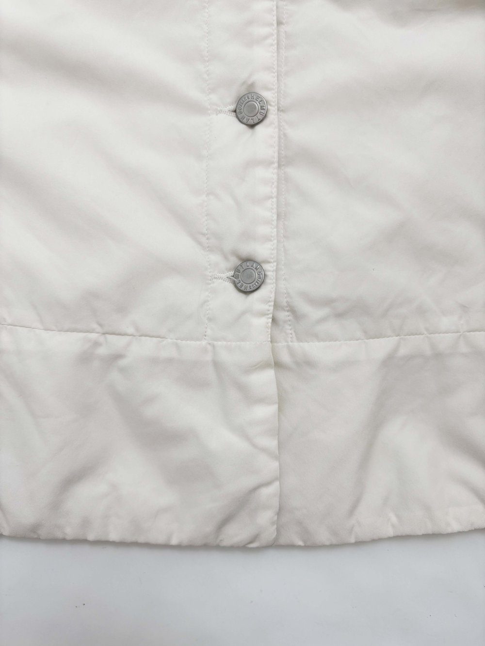 Helmut Lang 1997 ivory padded jacket — JAMES VELORIA